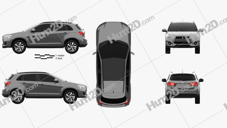 Mitsubishi ASX (RVR) 2013 car clipart
