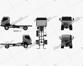 Mitsubishi Fuso Canter Fahrgestell LKW 2013 clipart