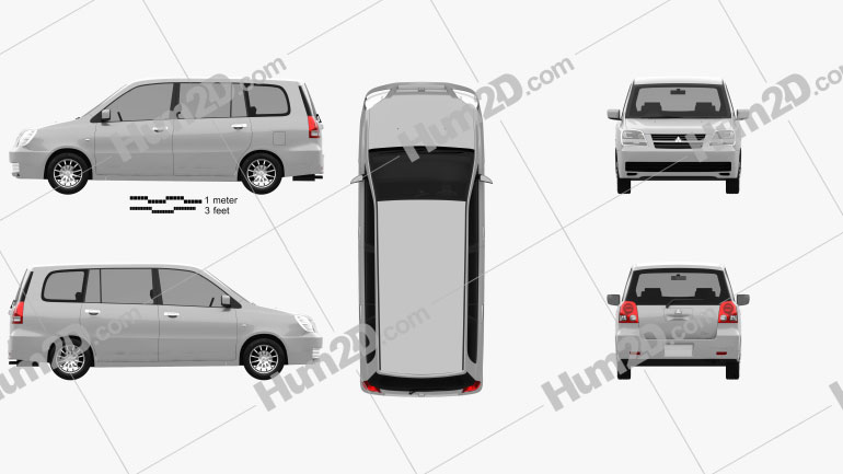 Mitsubishi Dion 2000 clipart