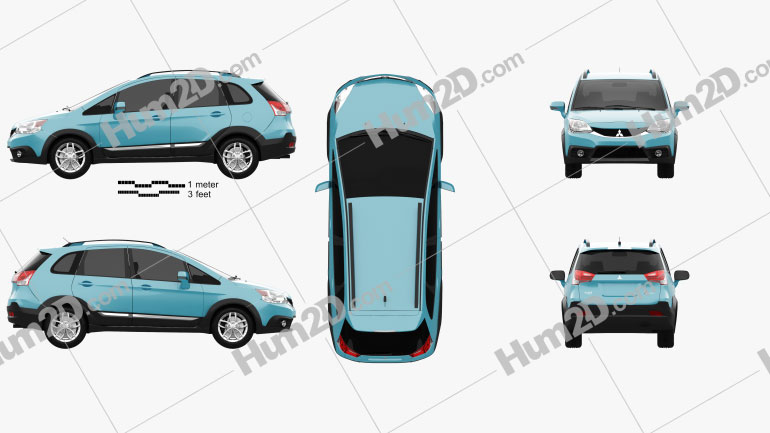 Mitsubishi Colt Plus X-Sports (TW) 2015 car clipart