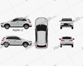 Mitsubishi Outlander Sport 2016 car clipart