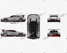 Mitsubishi XR-PHEV Evolution Vision Gran Turismo 2016 car clipart