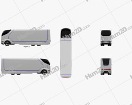 Mitsubishi Fuso Concept II Truck 2012 clipart