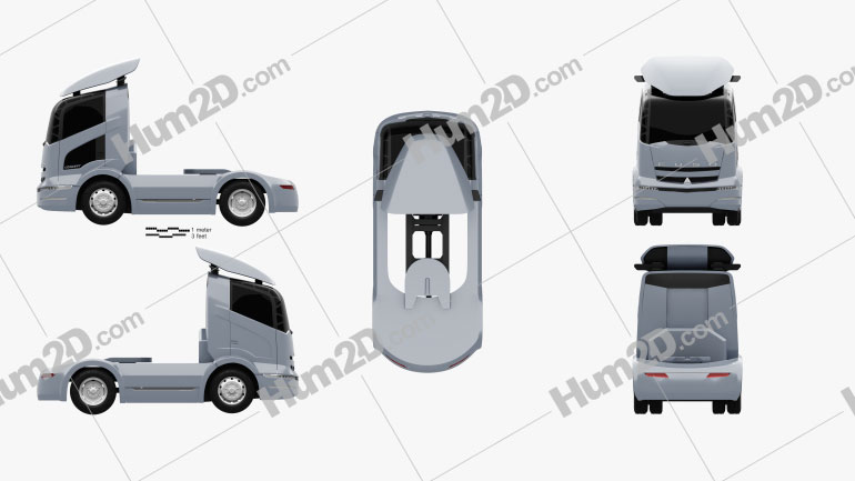 Mitsubishi Fuso Sattelzug 2004 clipart