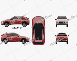 Mitsubishi Eclipse Cross 2017 car clipart