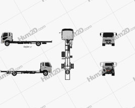 Mitsubishi Fuso Fighter (1227) Chassis Truck 2017 clipart