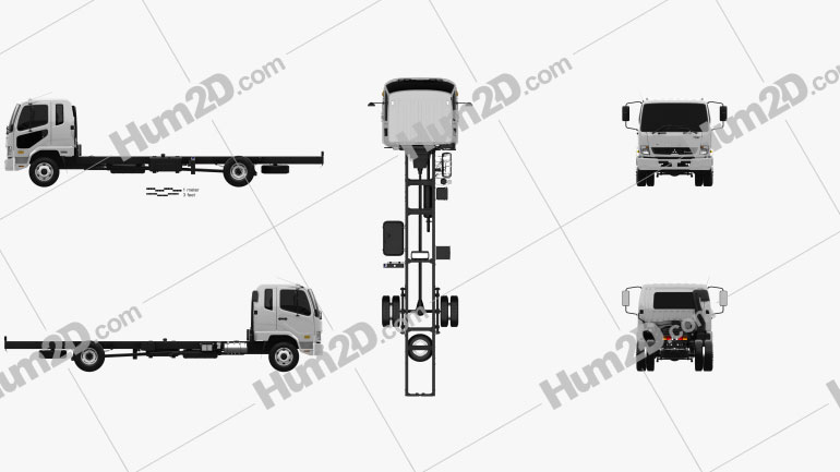 Mitsubishi Fuso Fighter (1227) Chassis Truck 2017 clipart