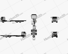 Mitsubishi Fuso Fighter (2427) Fahrgestell LKW 2017 clipart