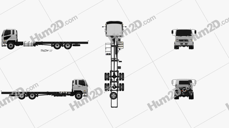 Mitsubishi Fuso Fighter (2427) Fahrgestell LKW 2017 clipart