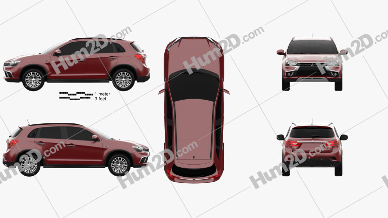 Mitsubishi ASX 2017 car clipart