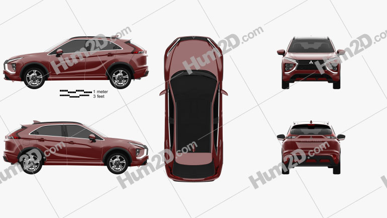Mitsubishi Eclipse Cross 2022 car clipart
