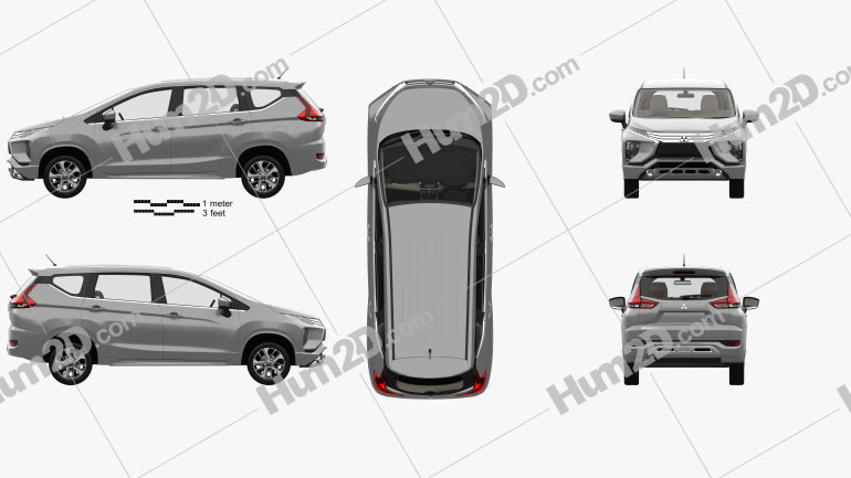 Mitsubishi Xpander mit HD Innenraum 2017 car clipart