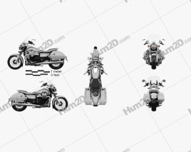 Moto Guzzi California 1400 Touring 2015 Motorcycle clipart