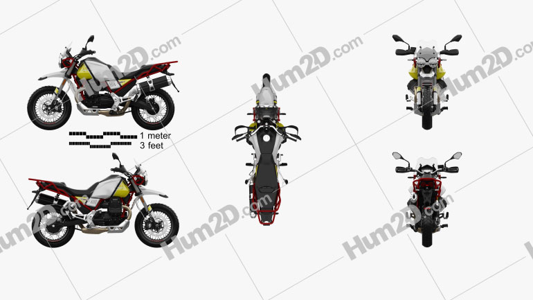 Moto Guzzi V85 Tutto Terreno 2019 Blueprint