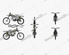 Motoped Survival Bike 2016 Motorrad clipart