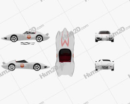 Speed Racer Mach 5 1997 car clipart
