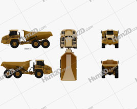 Moxy MT51 Dump Truck 2011 clipart