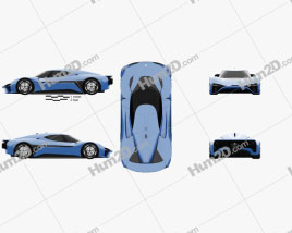 NIO EP9 2017 car clipart