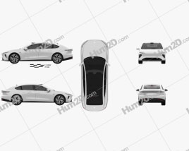 NIO ET7 2022 car clipart