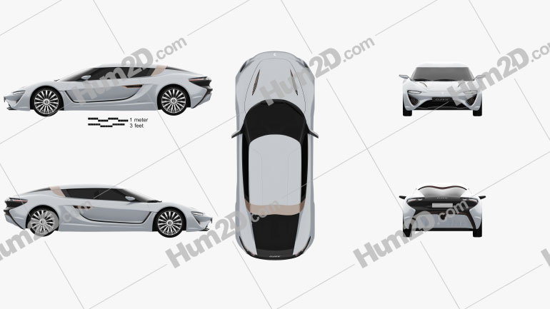 Quant e-Sportlimousine 2014 Blueprint
