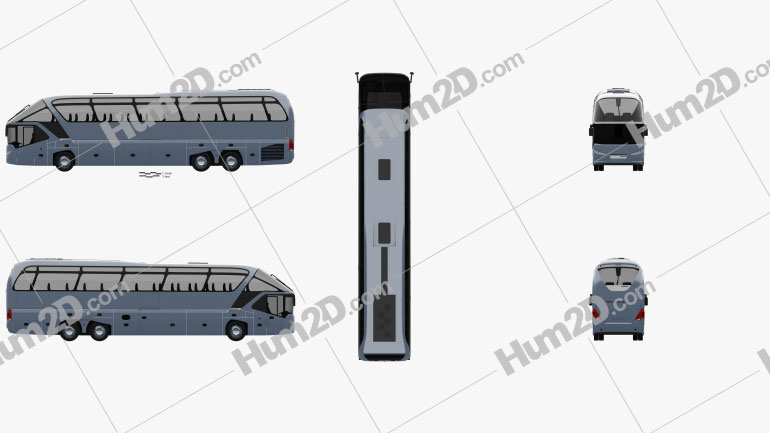 Neoplan Starliner SHD L Bus 2006 Blueprint