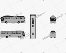 Neoplan Tourliner SHD Bus 2007 clipart