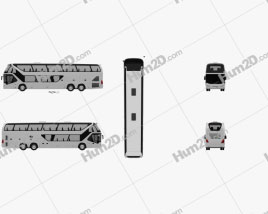 Neoplan Skyliner Bus 2010 clipart