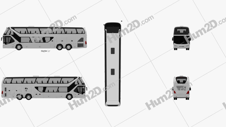 Neoplan Skyliner Bus 2010 PNG Clipart