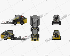 New Holland L225 Skid Steer Brush Cutter 2017 Trator clipart