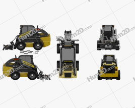 New Holland L225 Skid Steer Cold Planer 2017 Tractor clipart