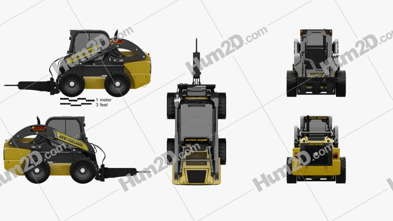 New Holland L225 Skid Steer Hydraulic Breaker 2017 PNG Clipart