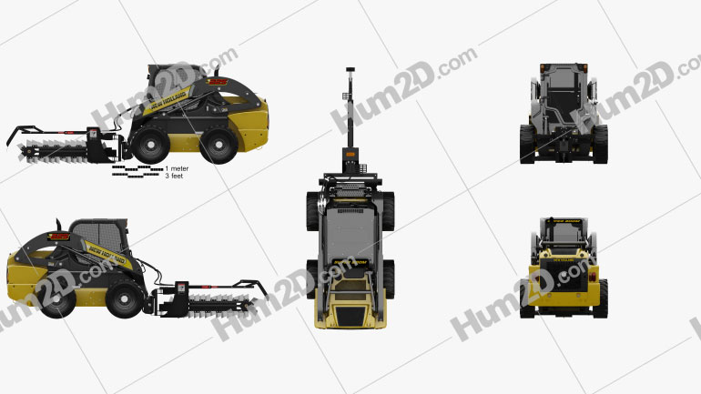 New Holland L225 Skid Steer Trencher 2017 PNG Clipart