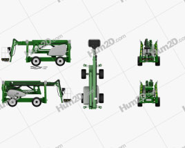 Nifty SD210 4x4x4 Self Drive Work Platform 2018 clipart