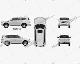 Nissan Patrol 2011 car clipart