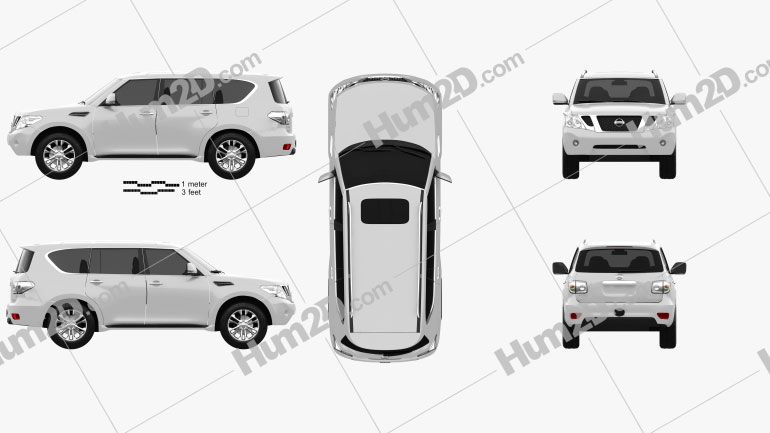 Nissan Patrol 2011 car clipart