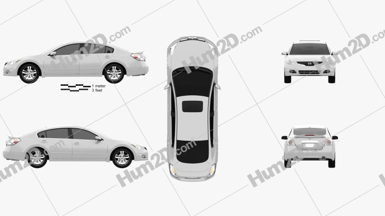 Nissan Altima 2012 car clipart