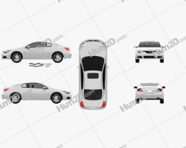 Nissan Altima coupe 2012 car clipart