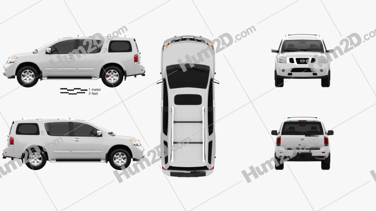 Nissan Armada 2012 Clipart Image