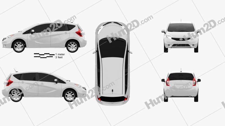 Nissan Versa Note (Livina) 2013 Blueprint