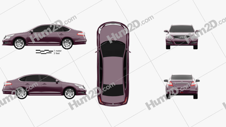 Nissan Teana (J32) 2012 car clipart