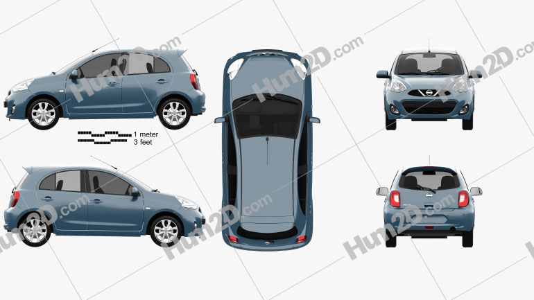 Nissan Micra 2014 Imagem Clipart