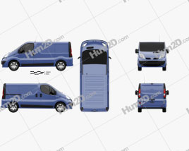 Nissan Primastar Panel Van 2006 clipart