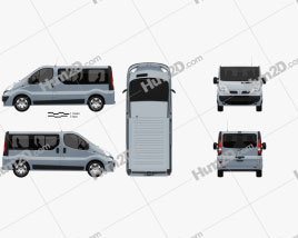 Nissan Primastar Passenger Van 2006 clipart