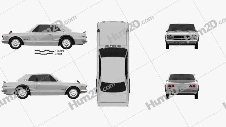 Nissan Skyline (C10) GT-R Coupe 1970 PNG Clipart