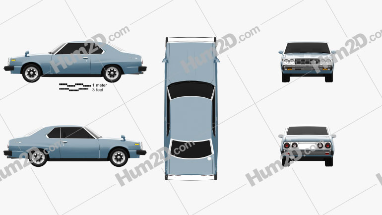 Nissan Skyline (C210) GT Coupe 1977 Blueprint