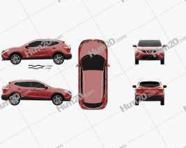 Nissan Qashqai 2014 car clipart