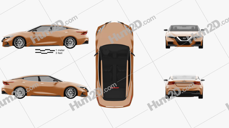 Nissan Sport Sedan 2013 car clipart