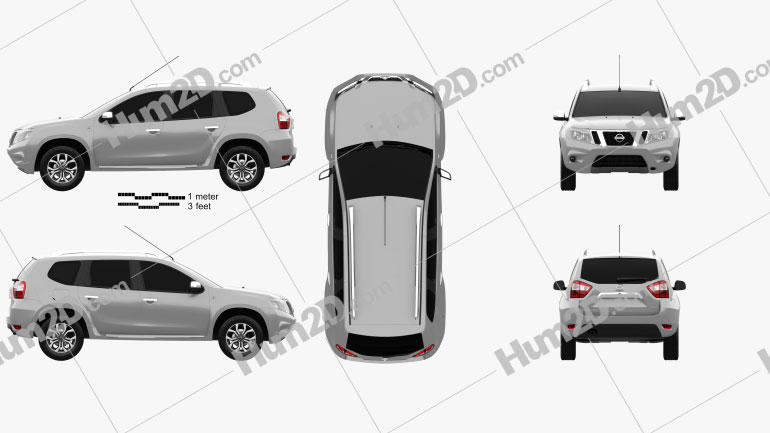 Nissan Terrano 2013 Clipart Image