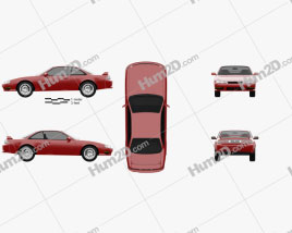 Nissan Silvia 1996 car clipart