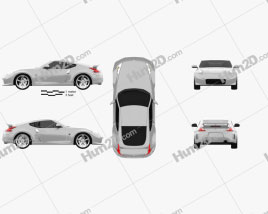 Nissan 370Z Nismo 2009 car clipart